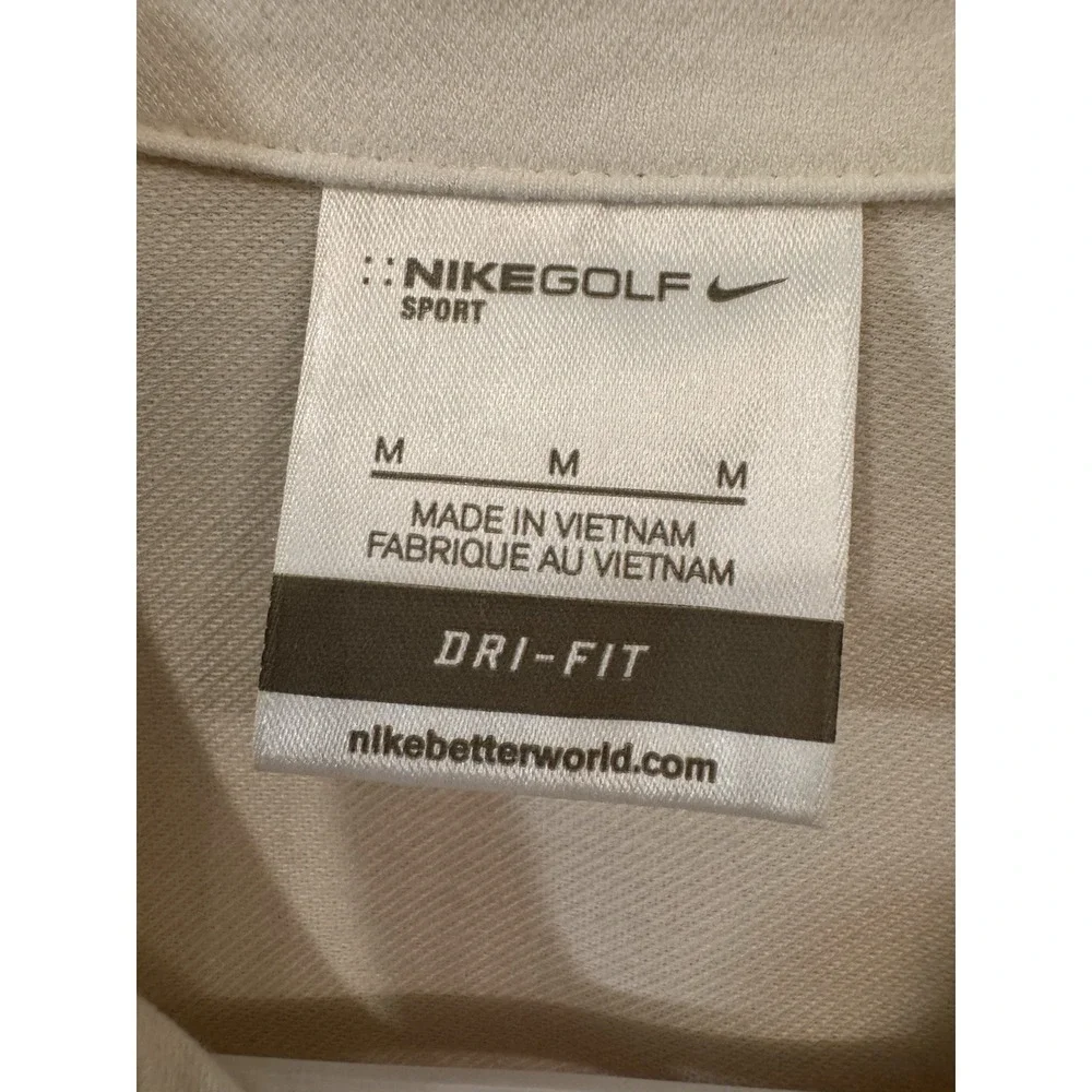 Nike Golf Women's 3/4 Sleeve Tunic Shirt Size‎ Medium White Button Up Athletic
